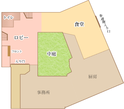 1階 ロビー・食堂